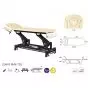 Elektrische Massageliege schwarzes Gestell Ecopostural C5643