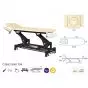 Elektrische Massageliege schwarzes Gestell Ecopostural C5643