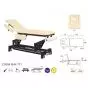 Elektrische Massageliege schwarzes Gestell Ecopostural C5684