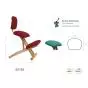 Klappbarer ergonomischer Stuhl mit Rückenlehne Ecopostural S2105
