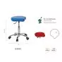 Hocker verchromt Ecopostural S4640