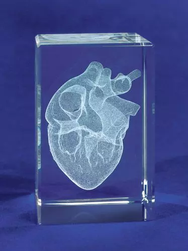 MEDart™ Glasblock Herz MAG13G