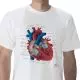 Anatomisches T-Shirt Herz, L W41018