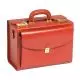 Deboissy MSAD35R Pflegetasche aus Leder Rot