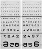 Optometrische Zahlenskala