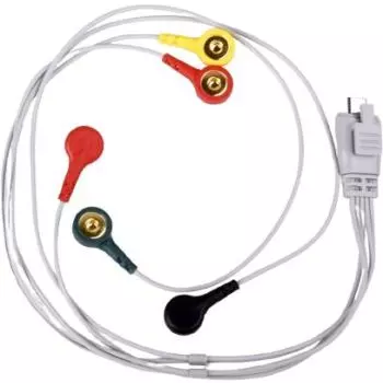Ersatzkabel für M12-EKG-Holter von Lepu Medical (5-adrig)
