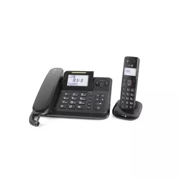 Doro Comfort 4005 Kombitelefon mit Anrufbeantworter, Schwarz