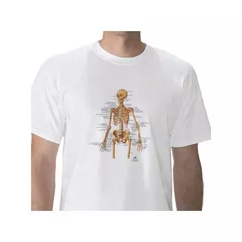 Anatomisches T-Shirt Skelett, XL W41011