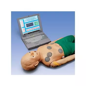 Interaktive Reanimationspuppe mit Laptop-Computer / Kind 5 JahreW45143