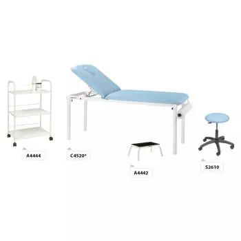 Pack mobilier PACK01 Ecopostural Table de massage fixe C4520