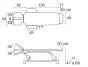 Hydraulischer Massagetisch mit Armlehne Ecopostural C3745M24