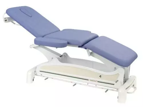 Elektrische Massageliege 3-teilig mit Armstützen und peripherer Fußbedienung Ecop. Ecopostural C3556