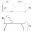 Stationäre Metall-Massageliege Ecopostural stationäre Höhe C3592