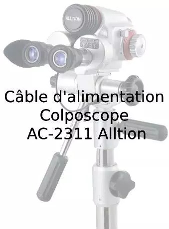 Stromkabel für das Kolposkop AC-2311 von Alltion