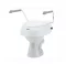WC-Sitzerhöhung  Invacare Aquatec 900 mit hochklappbare Armlehnen 
