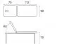 Untersuchungsliege aus festem Metall Ecopostural D3520M64