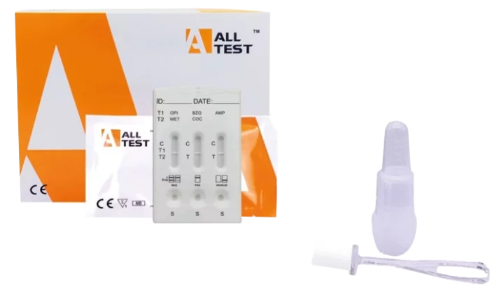 Speicheltest zum Nachweis von 5 Drogen (25er-Pack)