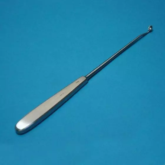 Ischias Kürette, gebogen, 23 cm x 5 mm Holtex