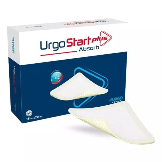 Sterile, saugfähige Urgostart+-Pflaster (Packung mit 16 Stück)