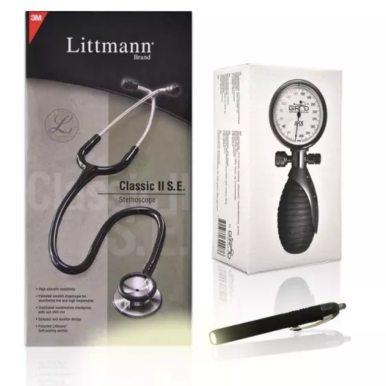 Littmann Girodmedical Diagnostik-Set für Studenten Black Edition