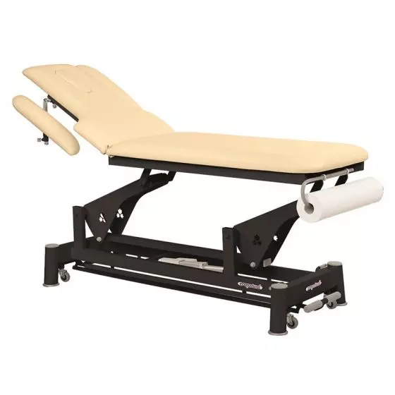 Elektrische Massageliege schwarzes Gestell Ecopostural C5683