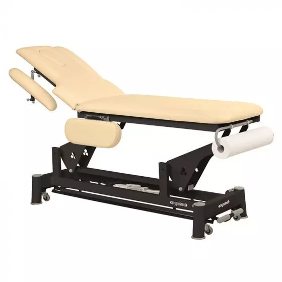 Elektrische Massageliege schwarzes Gestell Ecopostural C5684
