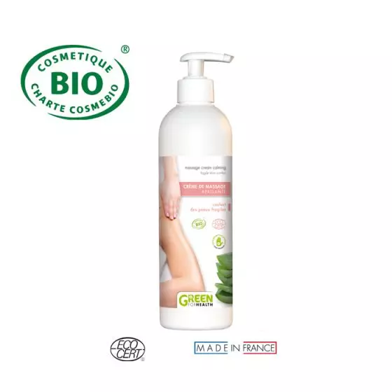 Beruhigende Massagecreme Bio 500 ml Green For Health