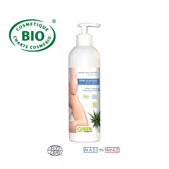 Massagecreme 500 ml kalte Wirkung Bio Green For Health