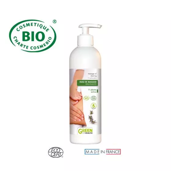 Entleeren Massageöl 500 ml Bio Green For Health