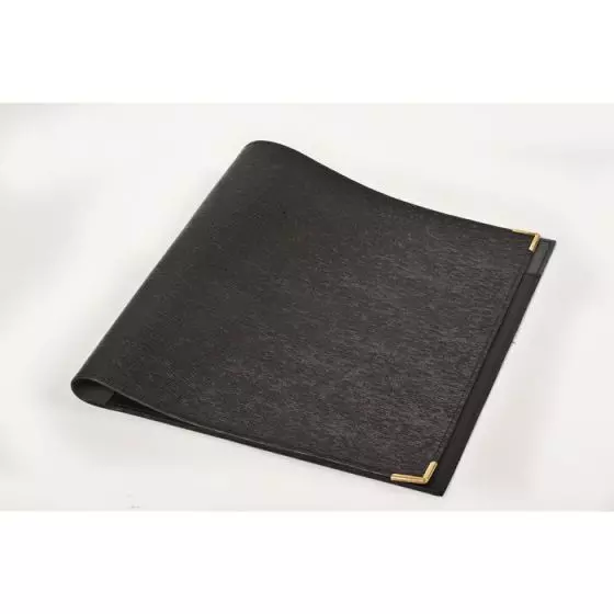 Deboissy MPORTORDN Ordner aus Leder Schwarz