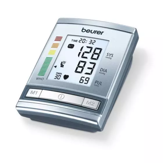 Oberarm-Blutdruckmessgerät mit patentiertem Ruheindikator Beurer BM 60