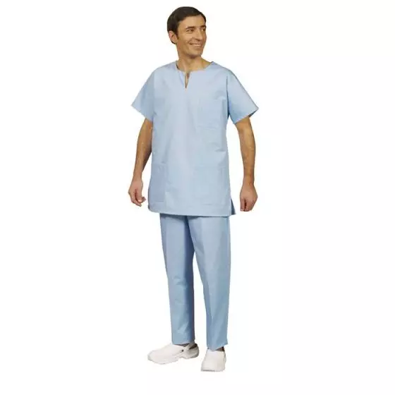 Unisex Kasack Hellblau Tadou Mulliez