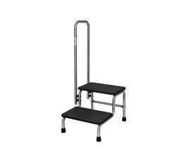 Trittbrett , Edelstahl, 2 Stufen, mit speziellen Rampe Phlebologie Holtex