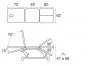 Hydraulische Massageliege für Podologie Ecopostural 3738 R C3738